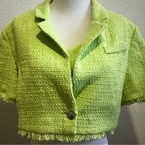 NWT House of Harlow 1960 Green Tweed-Style with Jacket